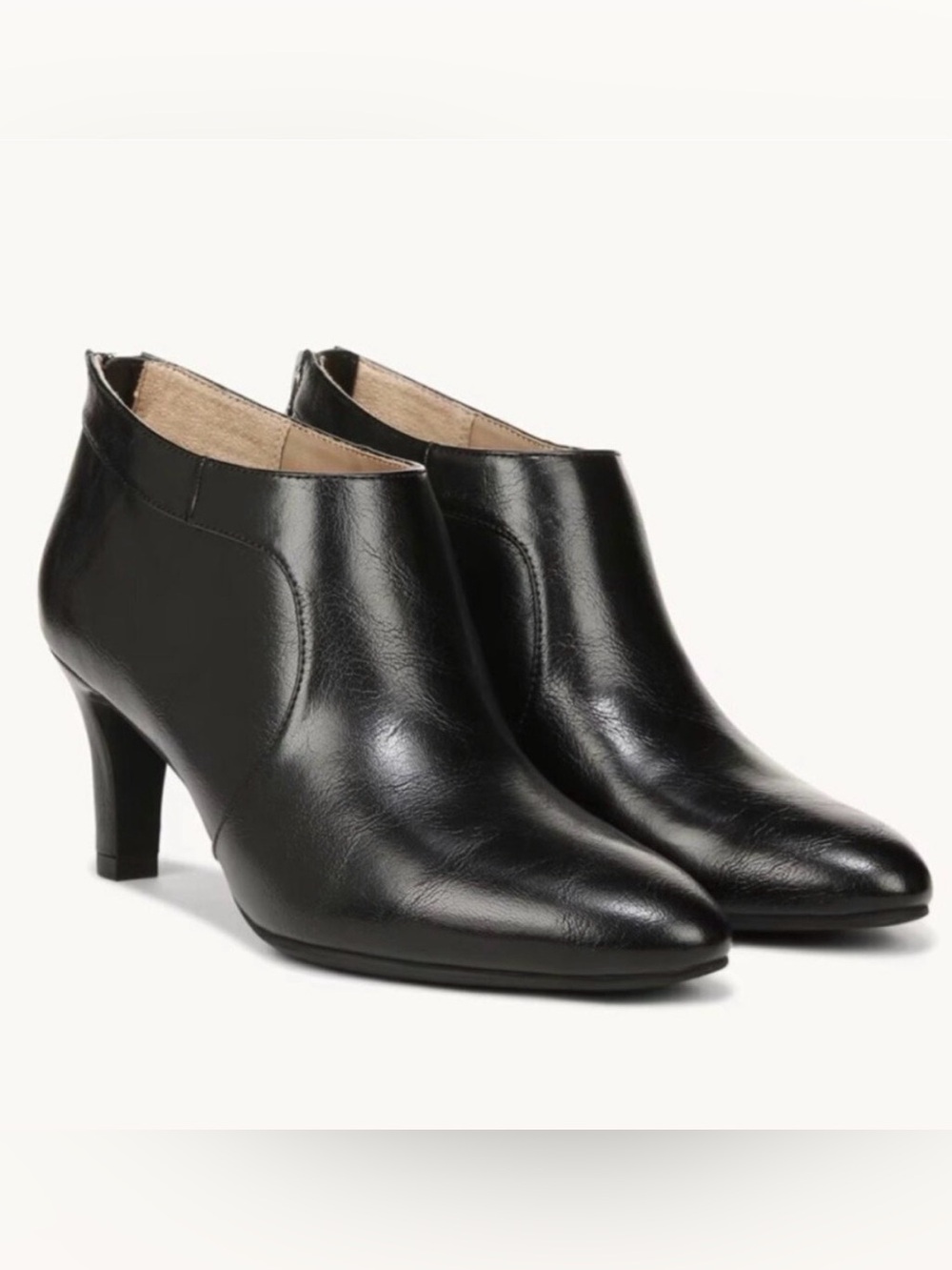 LifeStride Georgia Women’s Size 8.5 Black Athena Pointed Toe Ankle Booties Heels